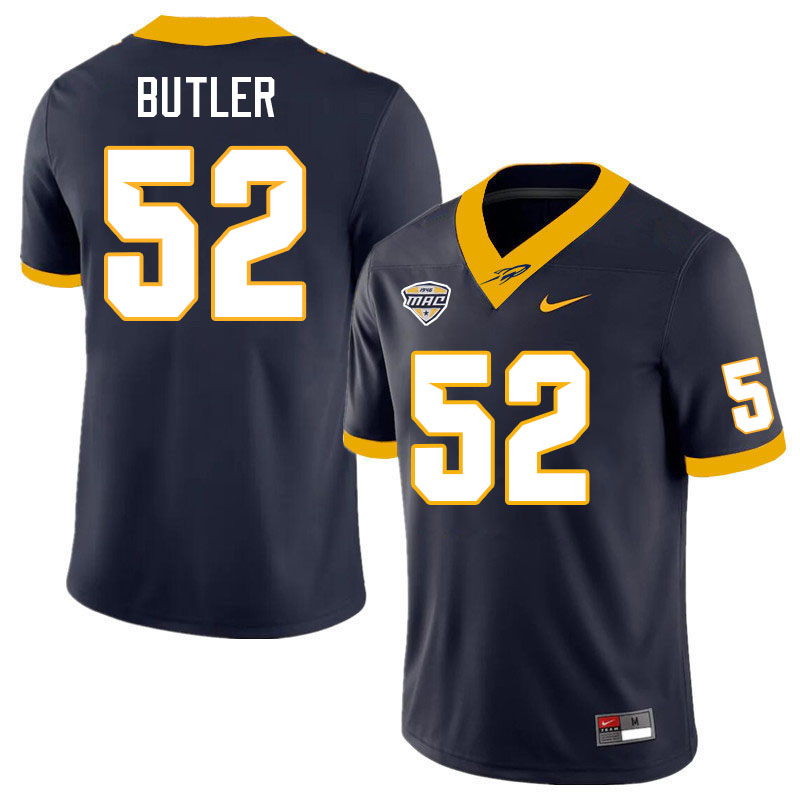Toledo Rockets #52 Cavon Butler College Football Jerseys Stitched Sale-Navy